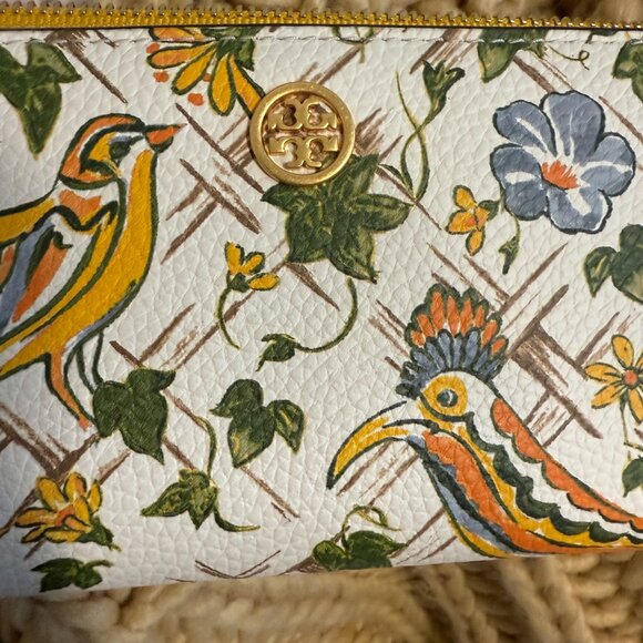 TORY BURCH "Walker Printed Zip Slim" Wallet. New - Picture 2 of 8